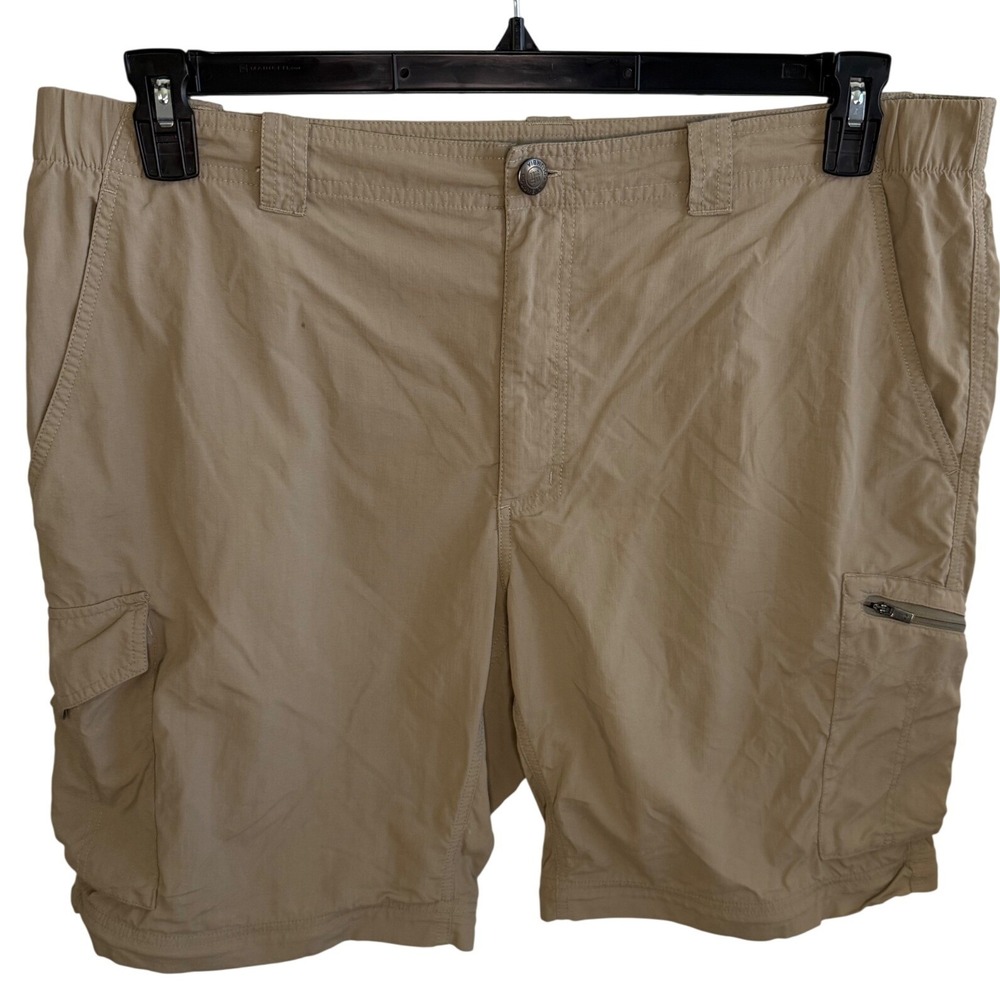 Columbia Silver Ridge Cargo Shorts Men's Size 40 Khaki‎ Tan Omni-Shade 1441671